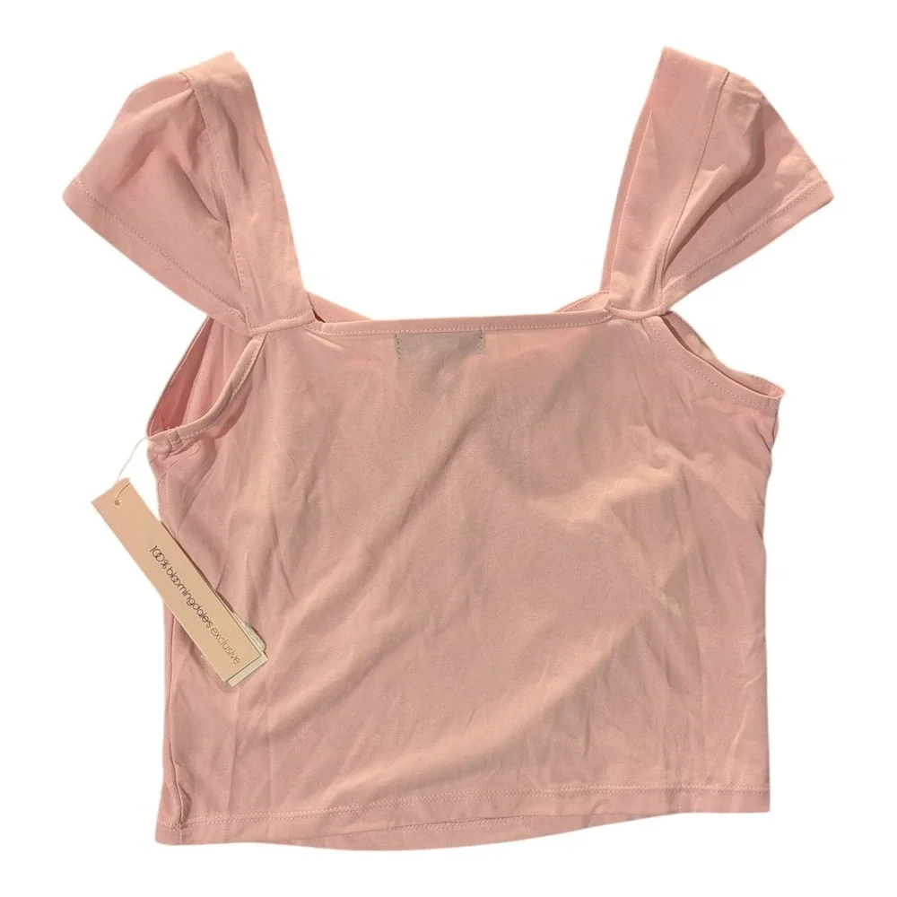 BBC-3 Aqua Kid's Girl's Solid Twist Bust Top Size XL - Pink‎